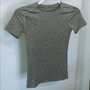 Gray workout top
